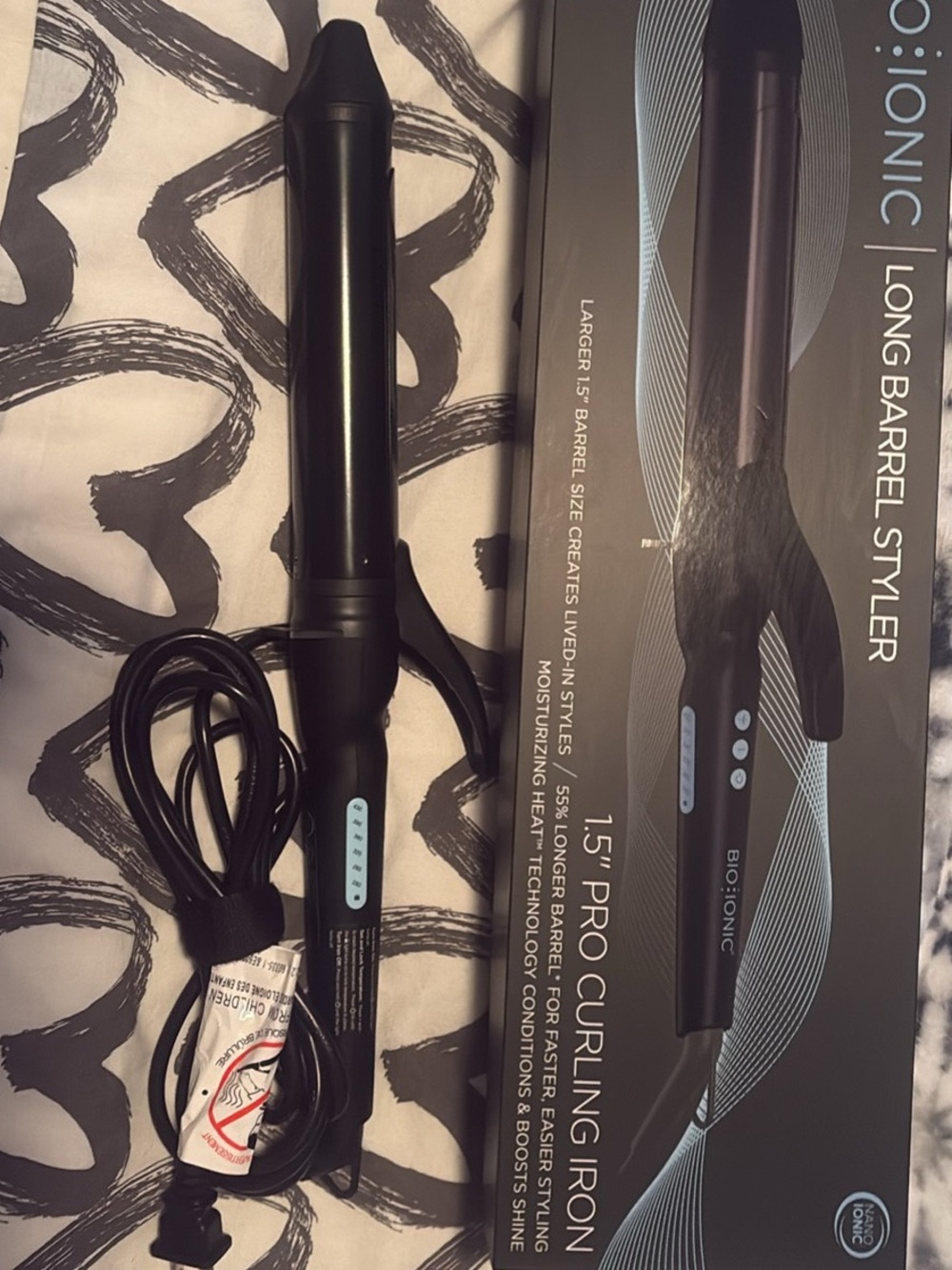 Bio Ionic 1.5" Pro Curling Iron - Black